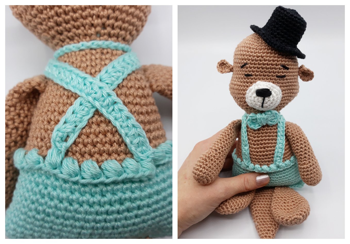 Blog-Inhaltsbild für 'Festliches Otterpärchen, kostenlose Häkelanleitung'